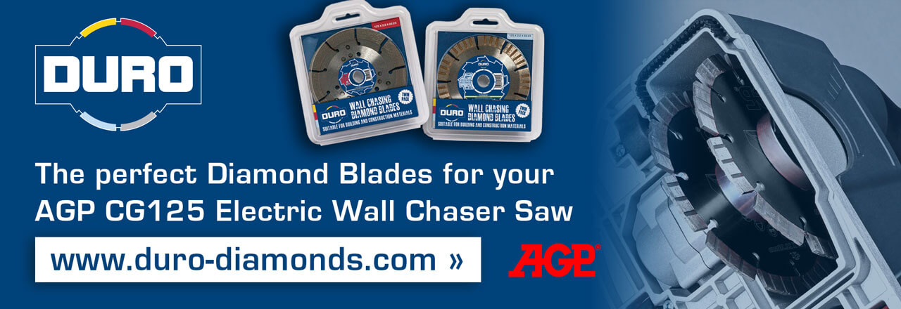 Duro diamond blades for AGP Electric Wall Chasing Saws